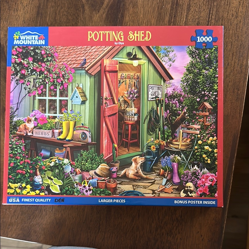 White Mountain Potting Shed Puzzle - 1000 Pieces